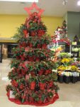 supermarket potted plant tree display